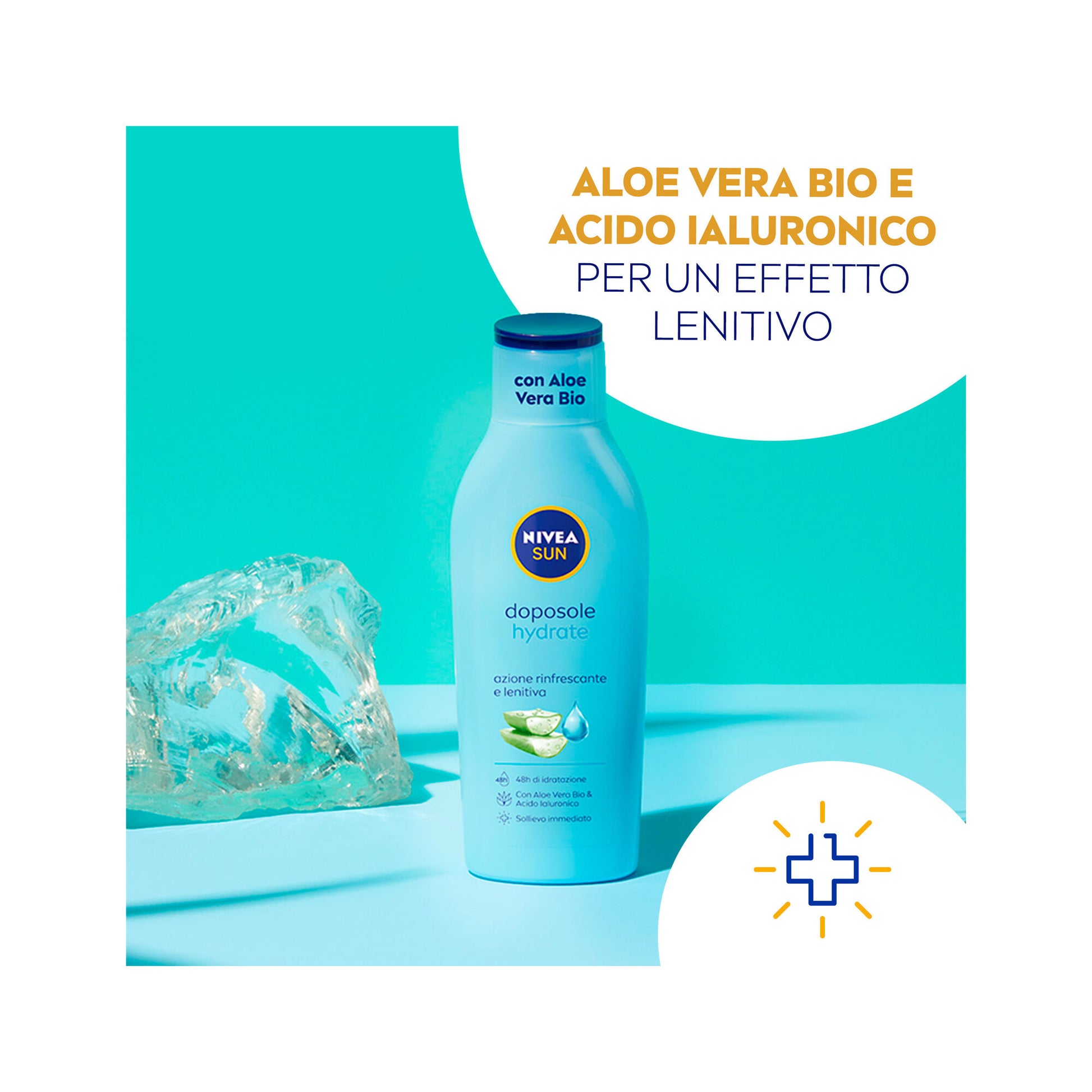 Nivea Sun Latte Doposole Hydrate 200ml Dopo Sole Idratante Con Aloe Vera Bio E Acido Ialuronico-16