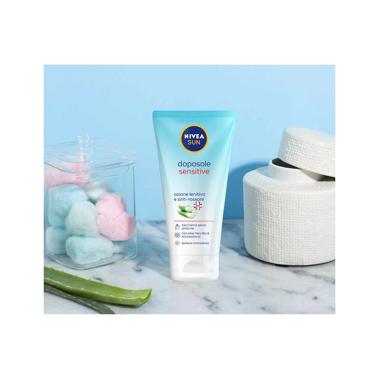 Nivea Sun Gel Crema Doposole Sensitive 175ml Dopo Sole Per Pelli Sensibili Rinfrescante E Lenitivo-4