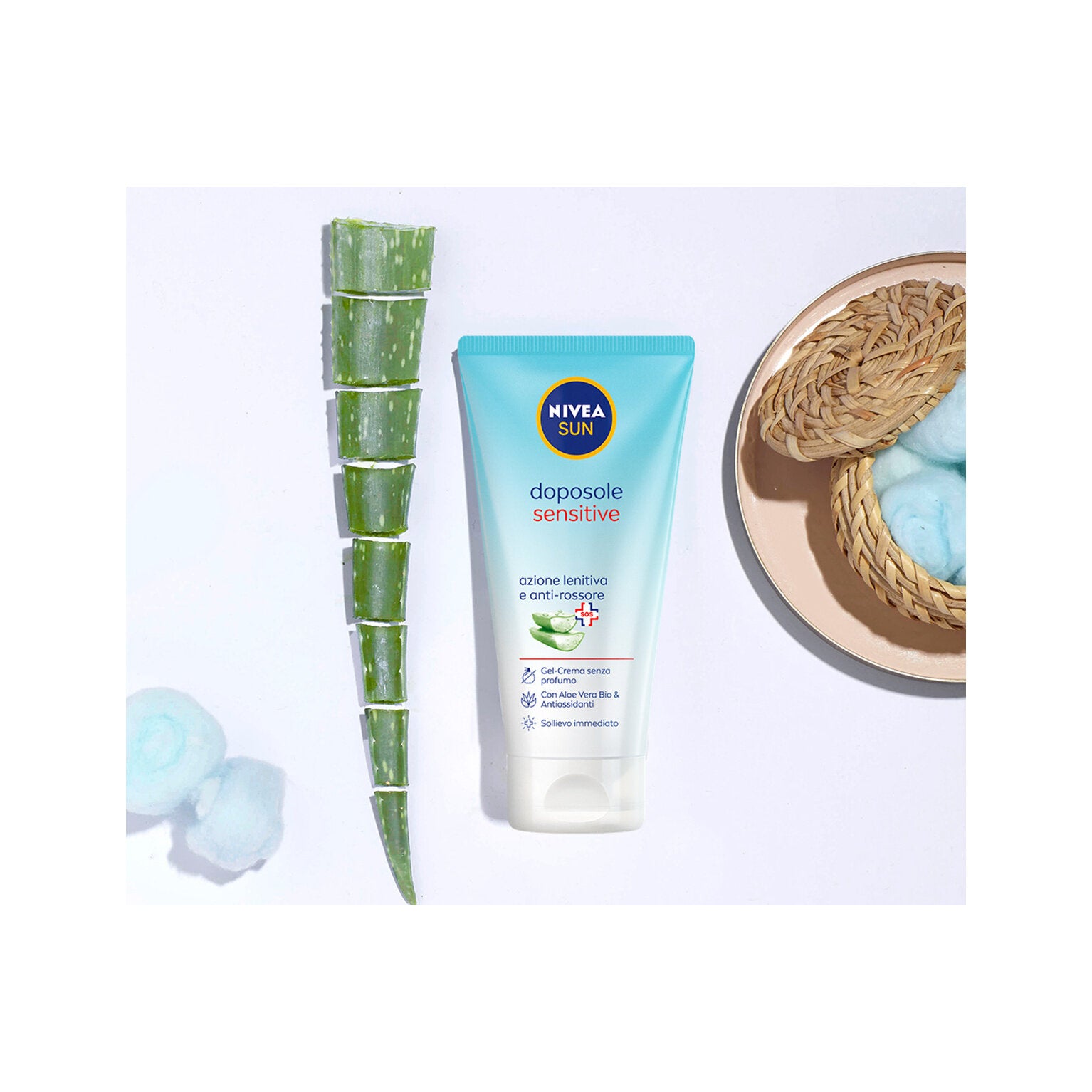 Nivea Sun Gel Crema Doposole Sensitive 175ml Dopo Sole Per Pelli Sensibili Rinfrescante E Lenitivo-5