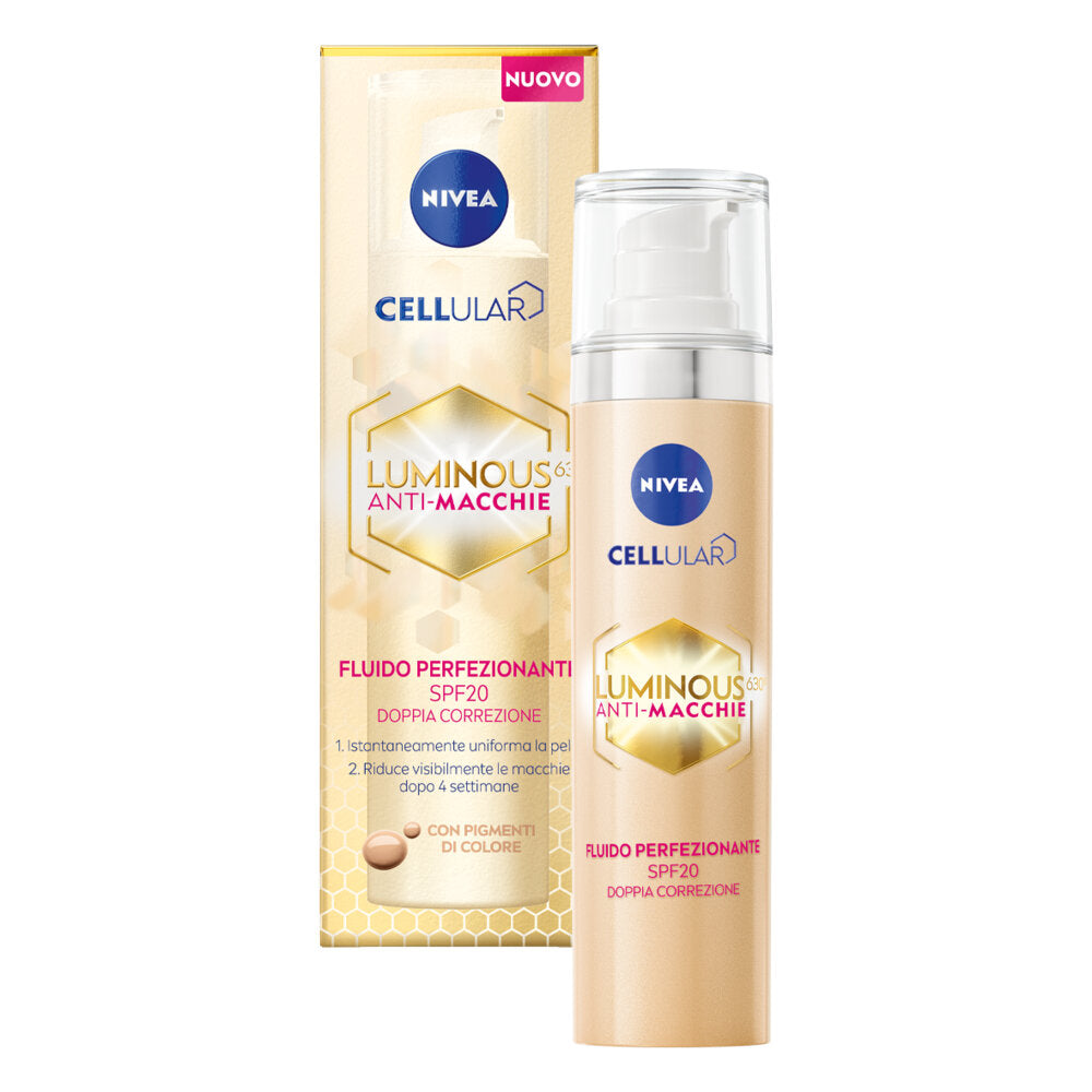 Nivea Cellular Luminous630 Anti-macchie Fluido Perfezionante 40 ml Crema Viso Colorata Spf20-2
