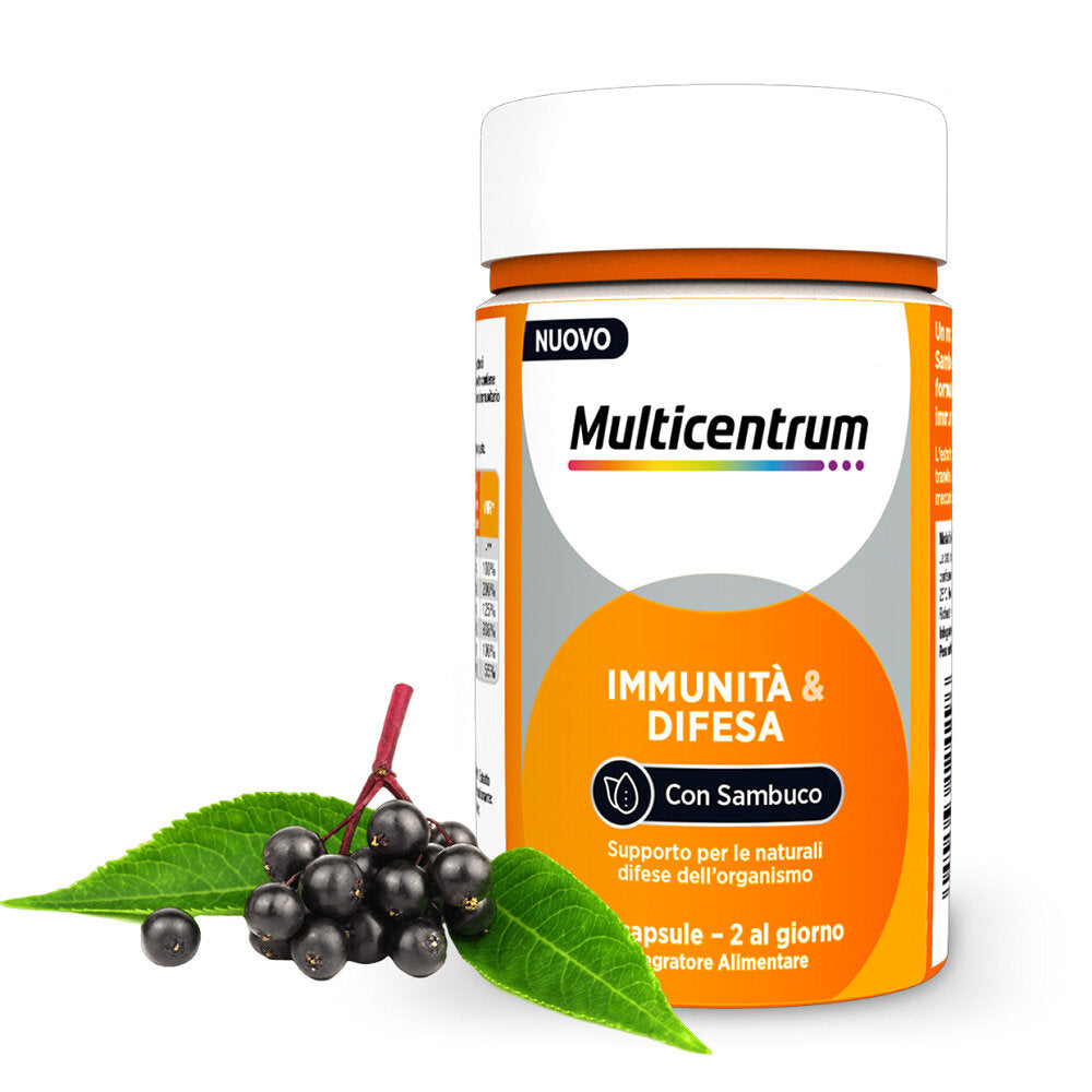 Multicentrum Immunità & Difesa Con Sambuco Integratore Alimentare Vitamina C Difese Immunitarie 30 C-8