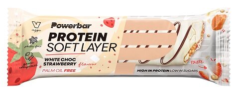 Powerbar Protein Soft Layer White Barretta Chocolate Strawberry 40g-2