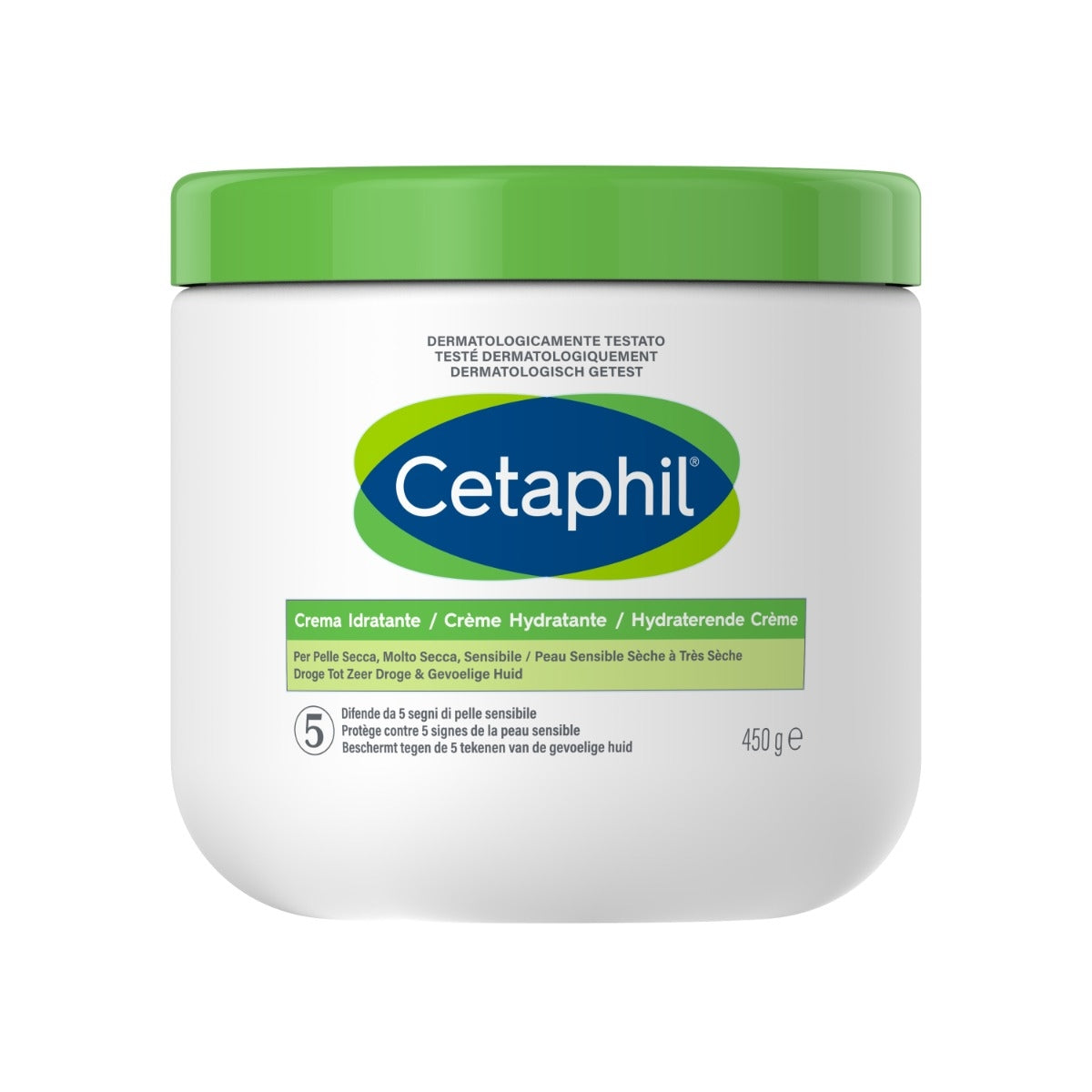 Cetaphil Crema Idratante Pelle Secca 450g Viso e Corpo-1
