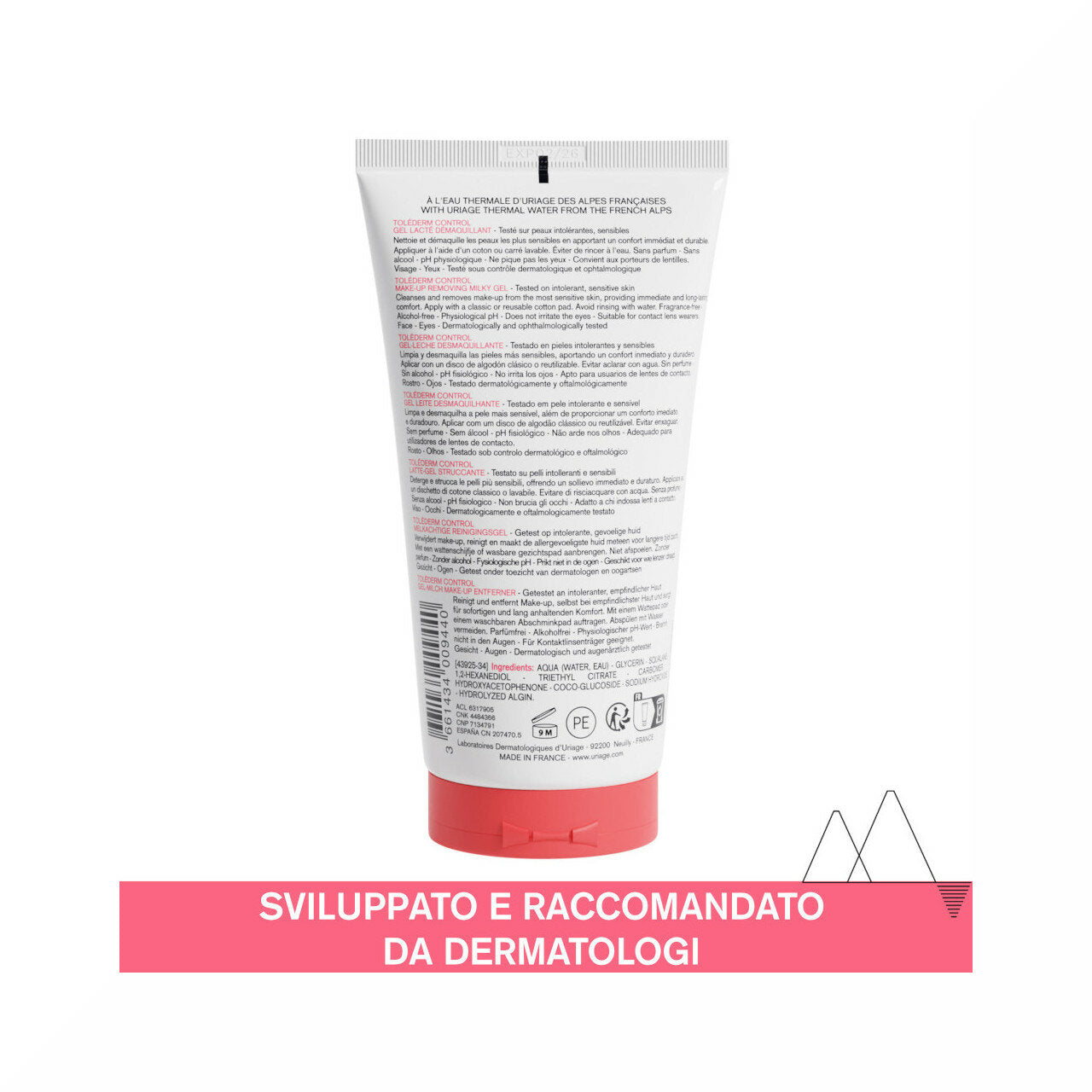 Uriage Tolederm Control gel latte struccante per pelli sensibili 150ml-2