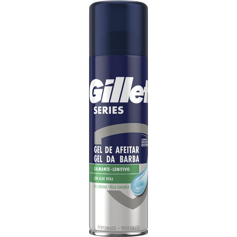 Gillette Series Gel da barba calmante lenitivo con Aloe Vera 200ml-1