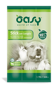 Oasy Snack Con Coniglio Per Cani 3 Sticks-2