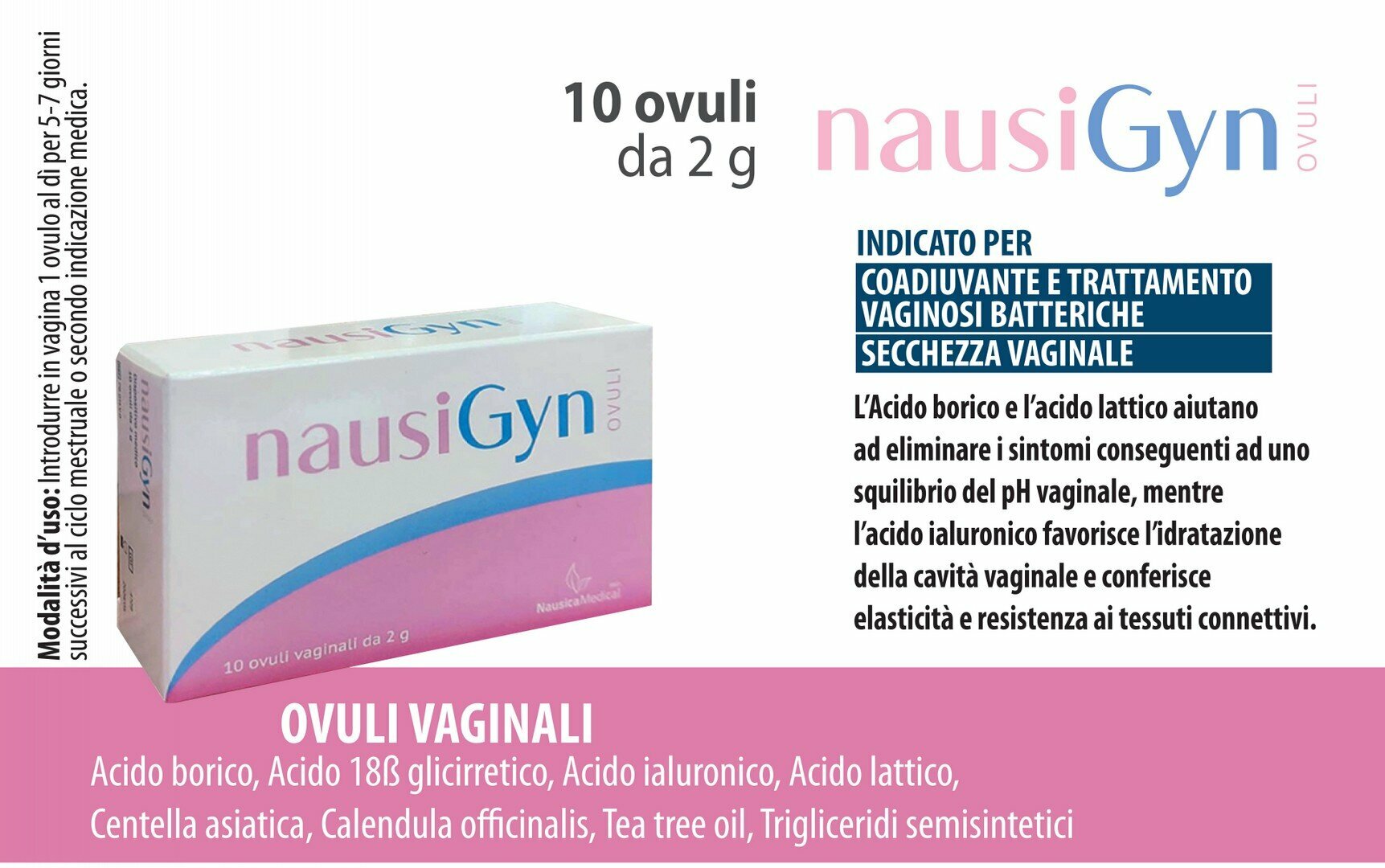 NausiGyn Ovuli Vaginali 10 Pezzi-2