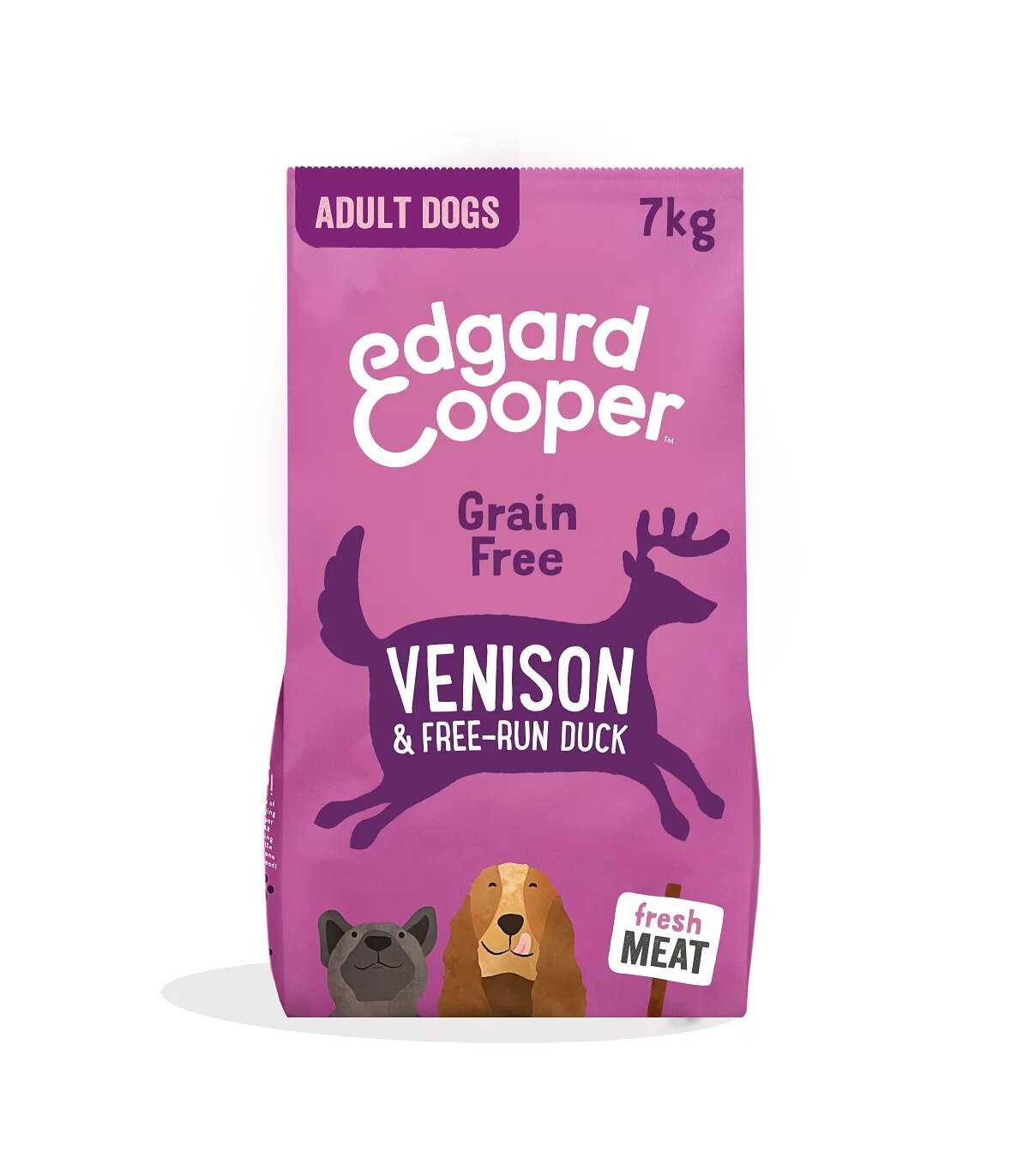 Edgard & Cooper Adult Carne Fresca Di Cervo E Anatra Allevata A Terra Senza Cereali Cibo Secco per Cani 7kg-3