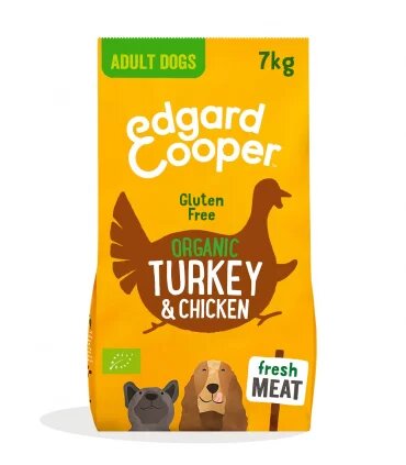Edgard & Cooper Adult Tacchino E Pollo Biologici Senza Glutine Crocchette per Cani 7 Kg-3