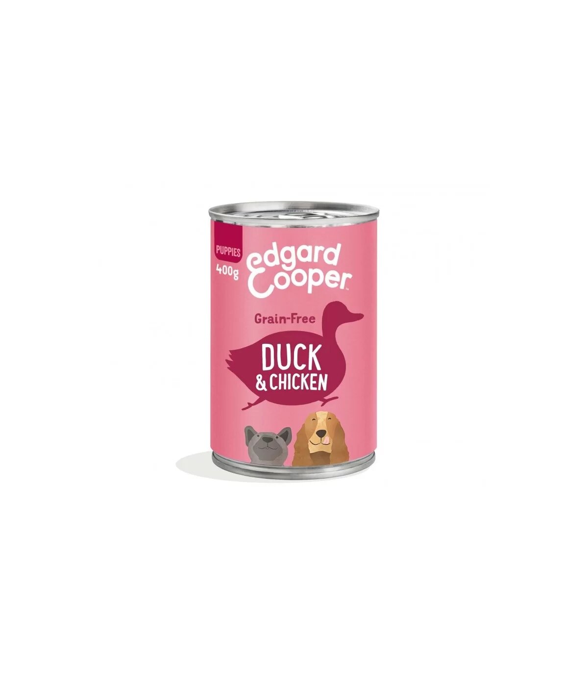 Edgard & Cooper Puppy Anatra E Pollo Senza Cereali Cibo Umido per Cani 400g-8