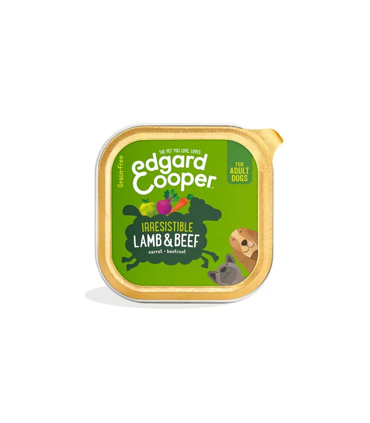 Edgard & Cooper Adult Agnello E Manzo Senza Cereali Cibo Umido per Cani 150g-3