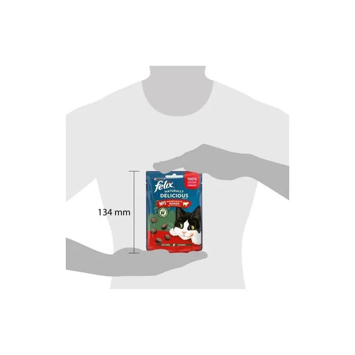 Purina Felix Naturally Delicious Gusto Manzo Cibo Umido Gatti Adulti Busta 50g-4