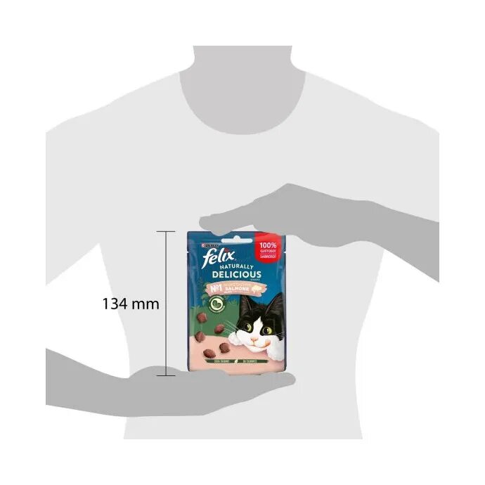 Purina Felix Naturally Delicious Gusto Salmone Cibo Umido Gatti Adulti Busta 50g-5