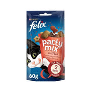 Purina Felix Party Mix Mixed Grill Manzo/Pollo/Salmone Snack Gatti Adulti Busta 60g-5