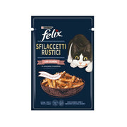 Purina Felix Sfilaccetti Rustici Gusto Salmone Cibo Umido Gatti Adulti Busta 80g-2