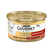 Purina Gourmet Gold Dadini In Salsa Con Tacchino E Anatra Per Gatti Lattina 85g-2