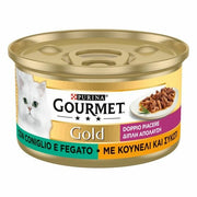 Purina Gourmet Gold Gatto Doppio Piacere Con Coniglio E Fegato Per Gatti Lattina 85g-2