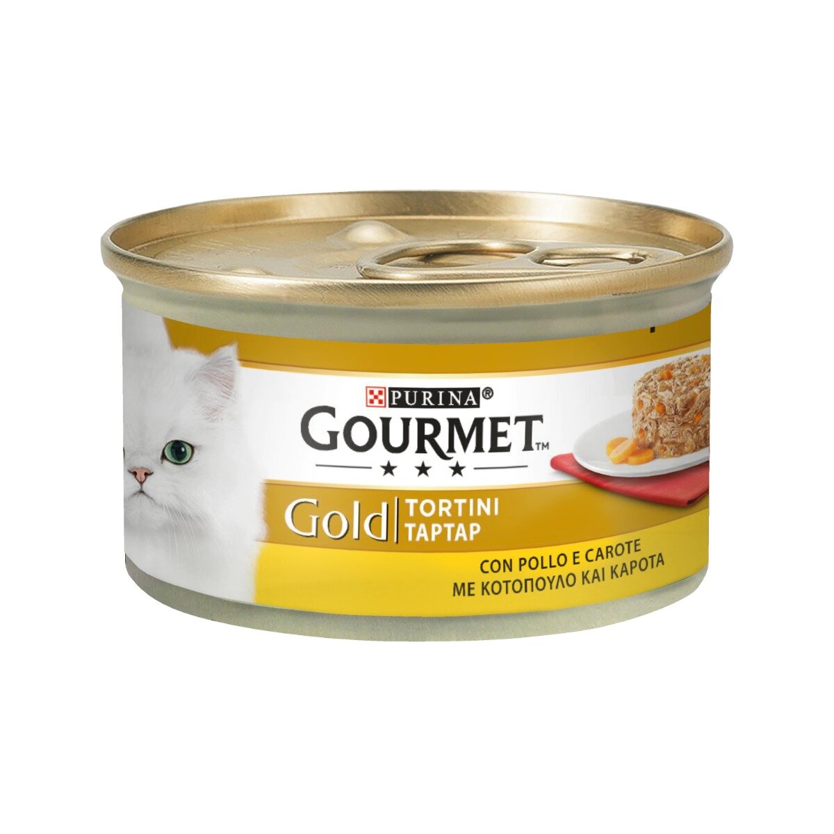 Purina Gourmet Gold Tortini Con Pollo E Carote Per Gatti Lattina 85g-2