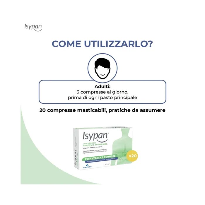 Isypan Pesantezza E Gonfiore 20 Compresse-8