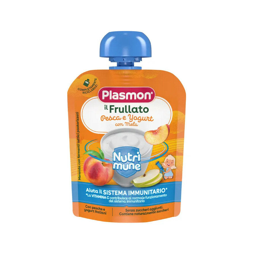 Plasmon Nutri-Mune Frullato Pesca/Yogurt Con Mela 85g-1