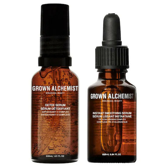 Grown Alchemist Power Couple Kit Detox Serum 30ml + Instant Smoothing Serum 25ml-1