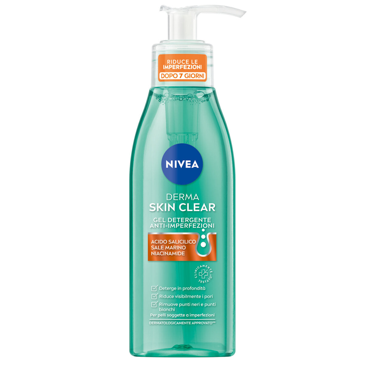Nivea Derma Skin Clear Gel Detergente Viso Anti-imperfezioni Per La Cura Della Pelle Grassa 150ml-1