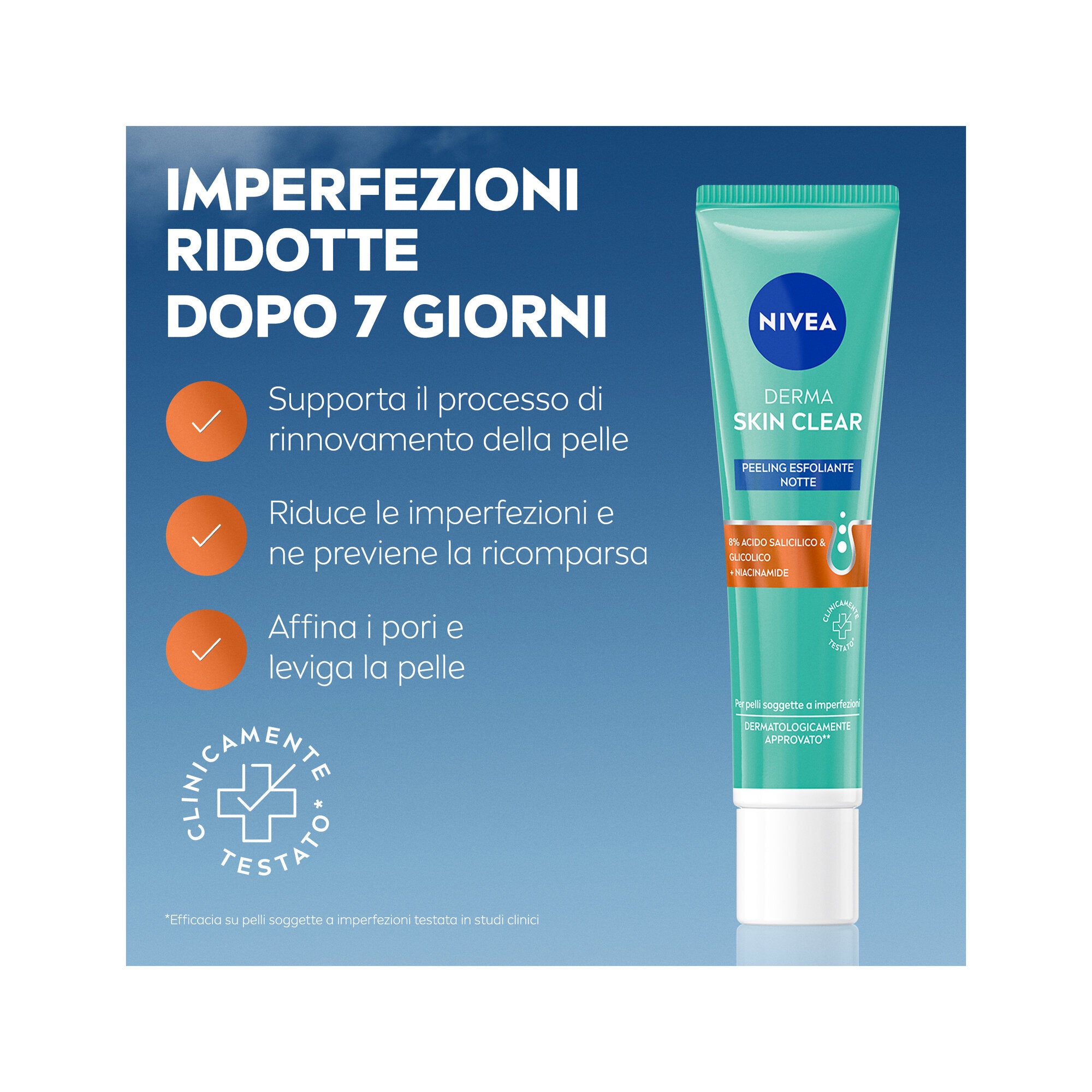 Nivea Derma Skin Clear Peeling Anti-imperfezioni Esfoliante Viso Per La Cura Della Pelle 40ml-2