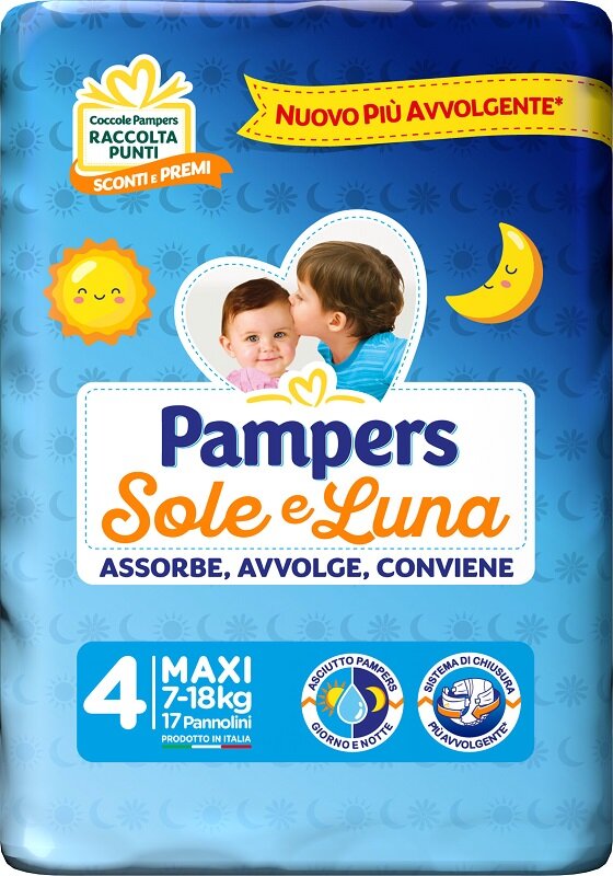 Pampers Sole&Luna Pannolini Maxi 7-18kg 17 Pezzi-2