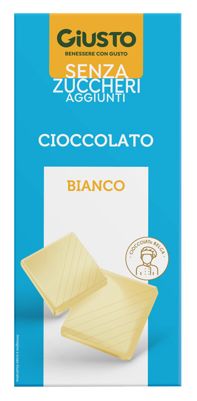 Giusto Senza Zuccheri Aggiunti Cioccolato Bianco 85g-1