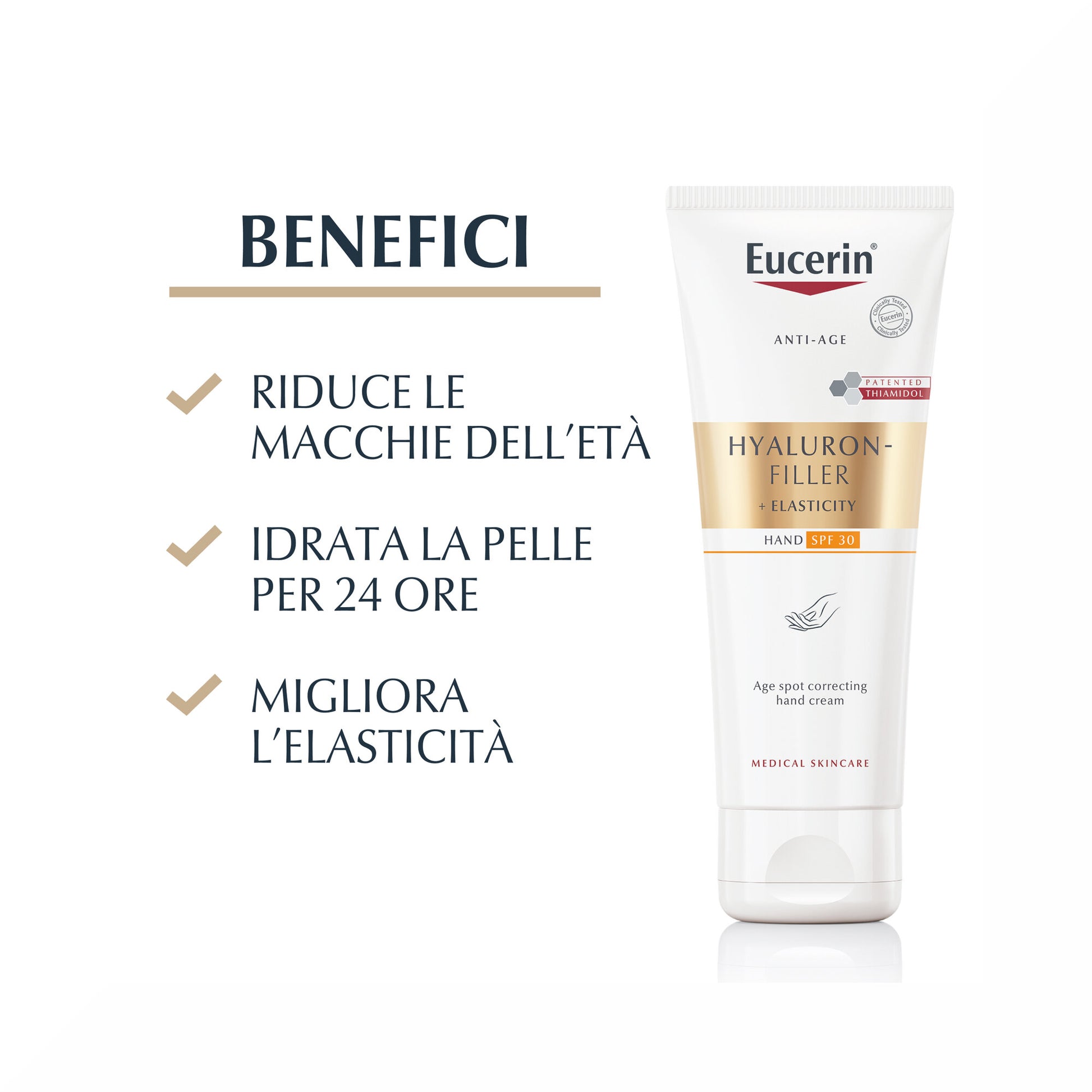 Eucerin Hyaluron Filler + Elasticity Crema Mani Anti Macchie 75ml-3