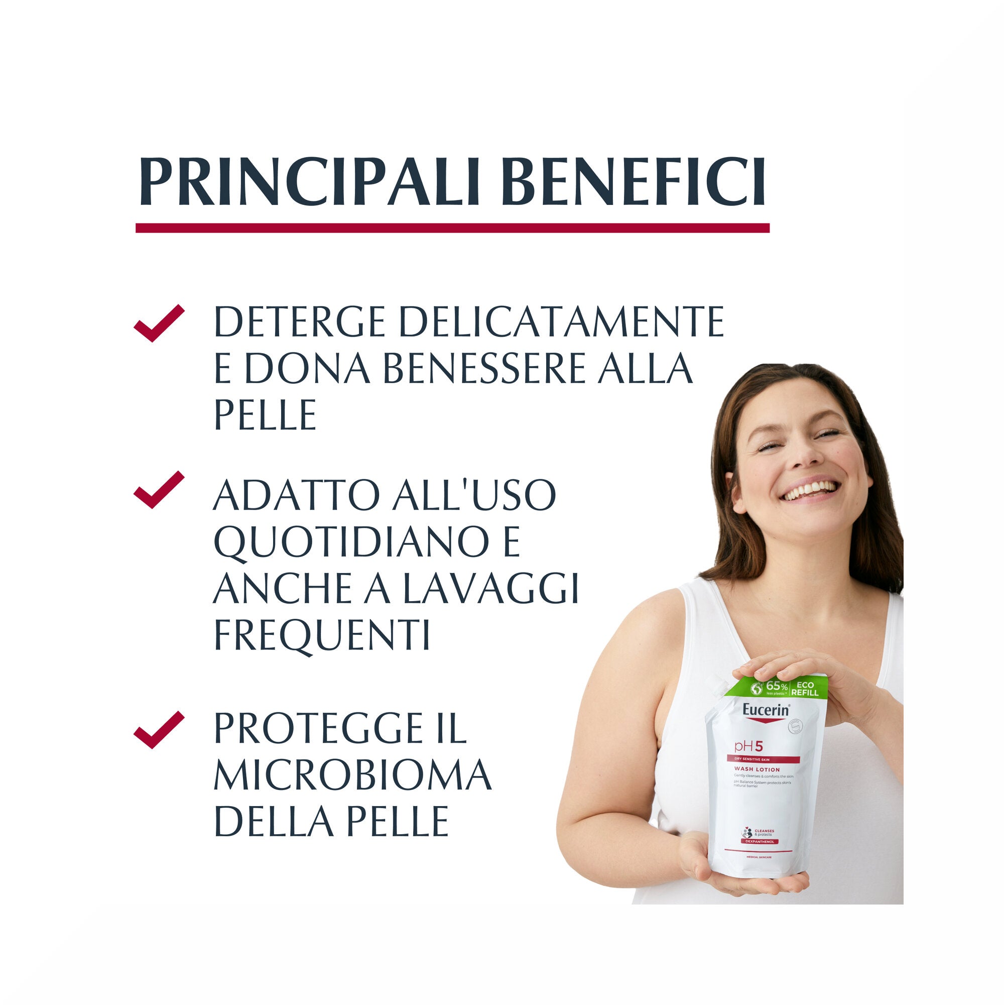 Eucerin pH5 Detergente Viso e Corpo Eco Refill 400ml-2