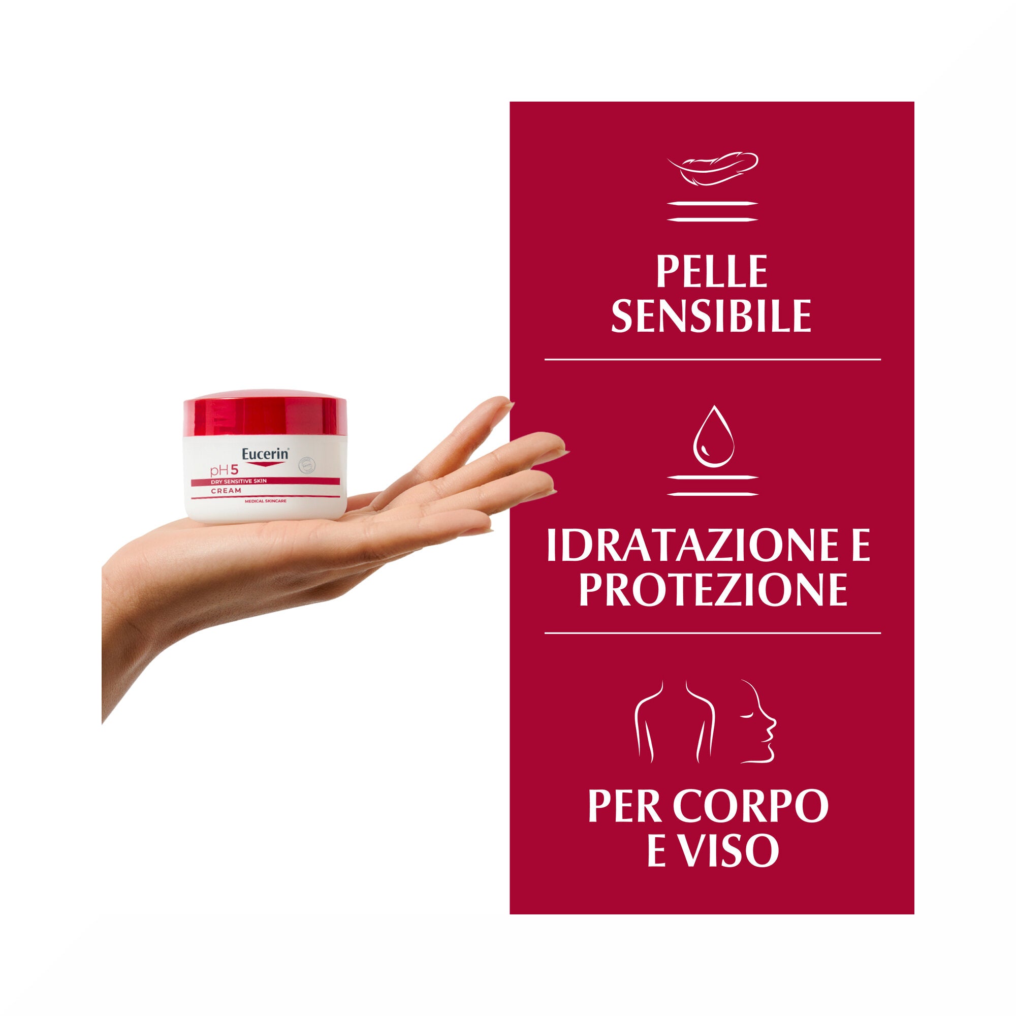 Eucerin pH5 Crema pelle sensibile e secca 75ml-3