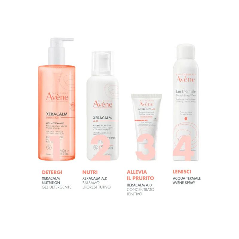 Eau Thermale Avène Xeracalm Nutrition Gel Detergente Pelle Secca 500ml-8