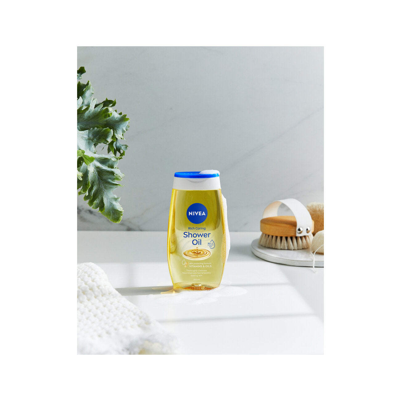 Nivea Olio Doccia Nutrimento Intenso Bagnoschiuma Con Oli Naturali Per Una Pelle Morbida 200ml-3