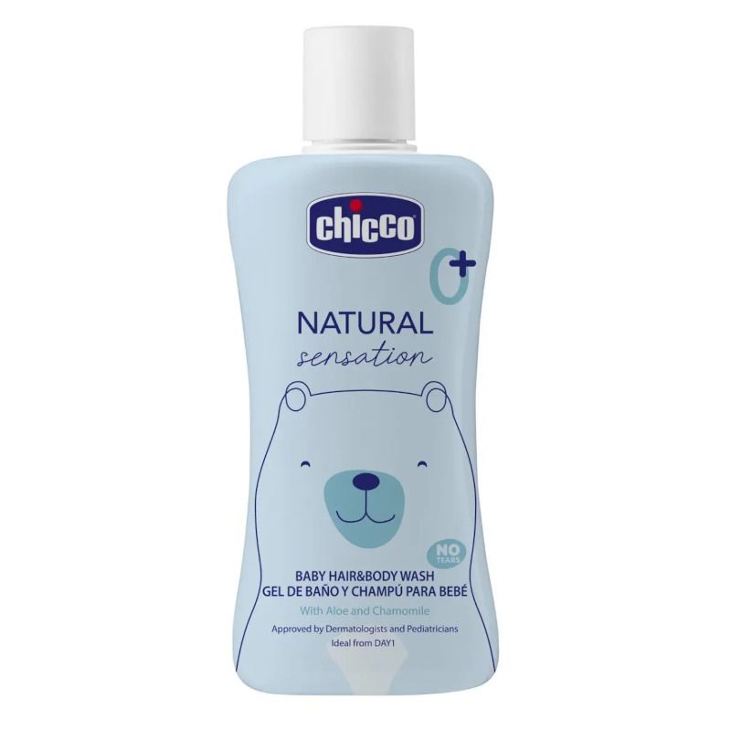 Chicco Natural Sensation Set detergente corpo e capelli 200ml + crema corpo 150ml-3