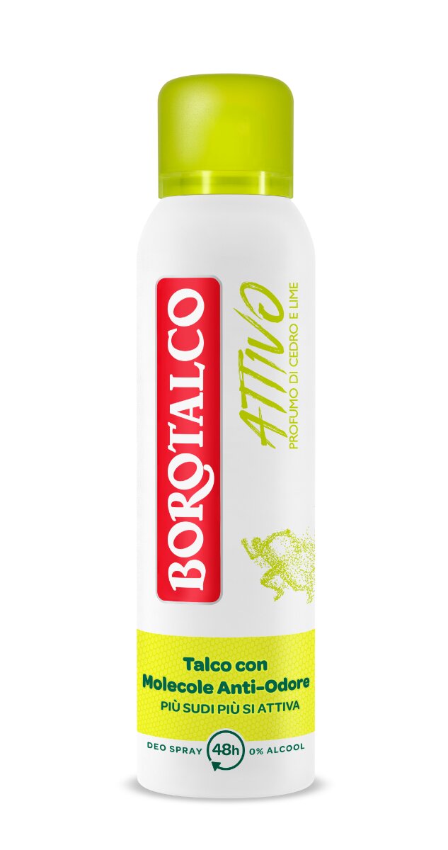 Borotalco Deodorante Spray Attivo Giallo 150ml-2