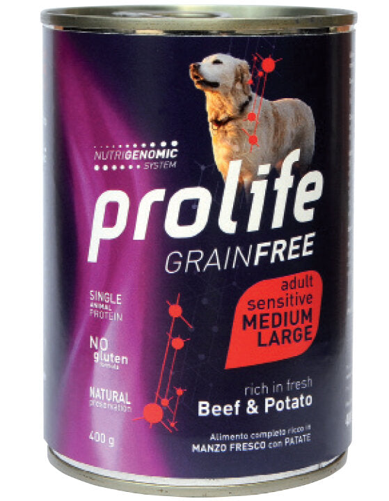 PROLIFE DOG GF AD BEEF&POT400G-1