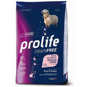 Prolife Dog Grain Free Sensitive Pork & Potato Cibo Secco Per Cani Adulti Taglia Media/Grande Sacco-2