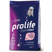 Prolife Dog Grain Free Sensitive Pork & Potato Cibo Secco Per Cani Cuccioli Taglia Media/Grande Sacc-2