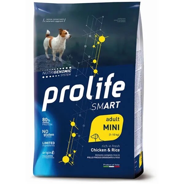 Prolife Dog Smart Chicken & Rice Cibo Secco Per Cani Adulti Taglia Piccola Sacco 2,5 Kg-2