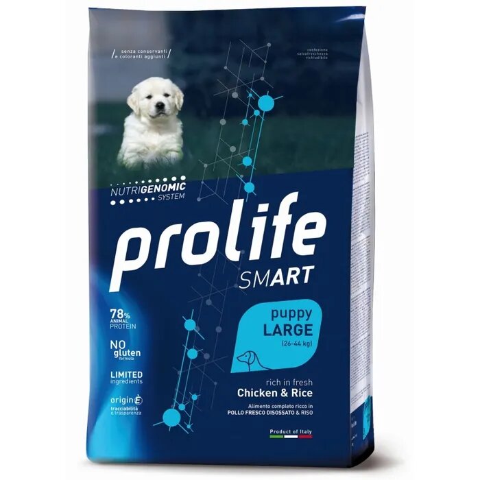 Prolife Dog Smart Chicken & Rice Cibo Secco Per Cani Cuccioli Taglia Grande Sacco 2,5 Kg-2