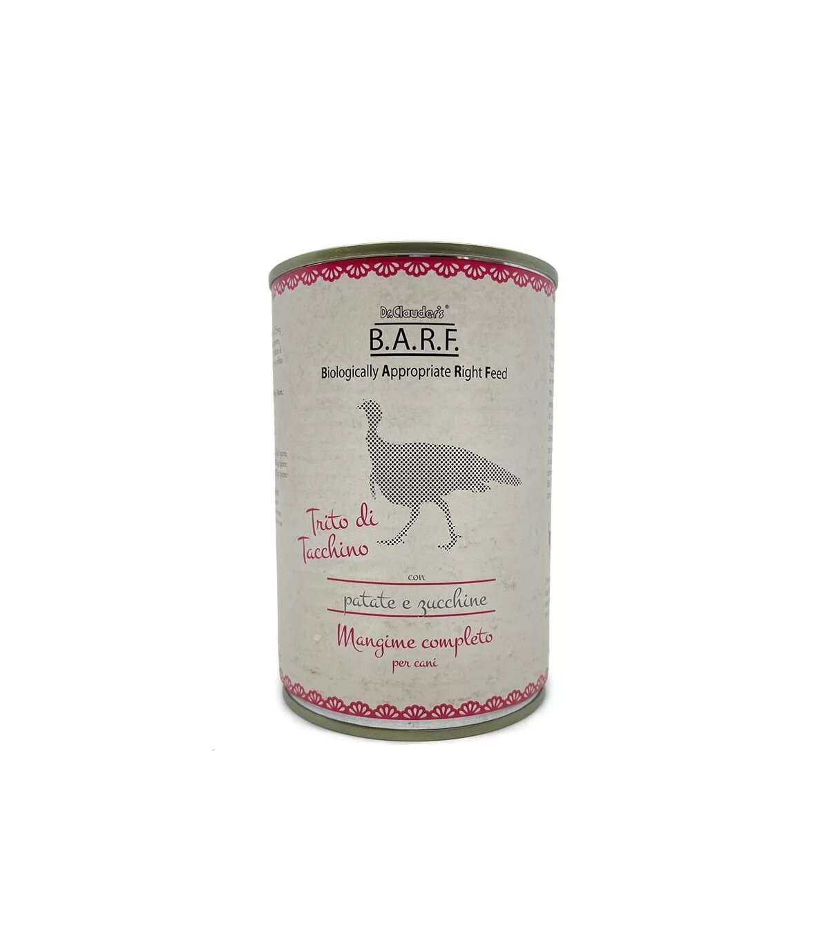 Barf Menu Completo Cane Trito Di Tacchino Con Patate E Zucchine 400g-1