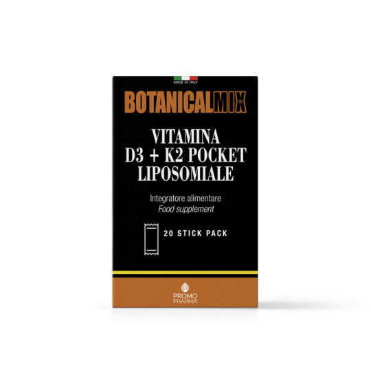 PromoPharma Botanicalmix Vitamina D3+K2 Pocket Liposomiale 20 Stick Pack-1