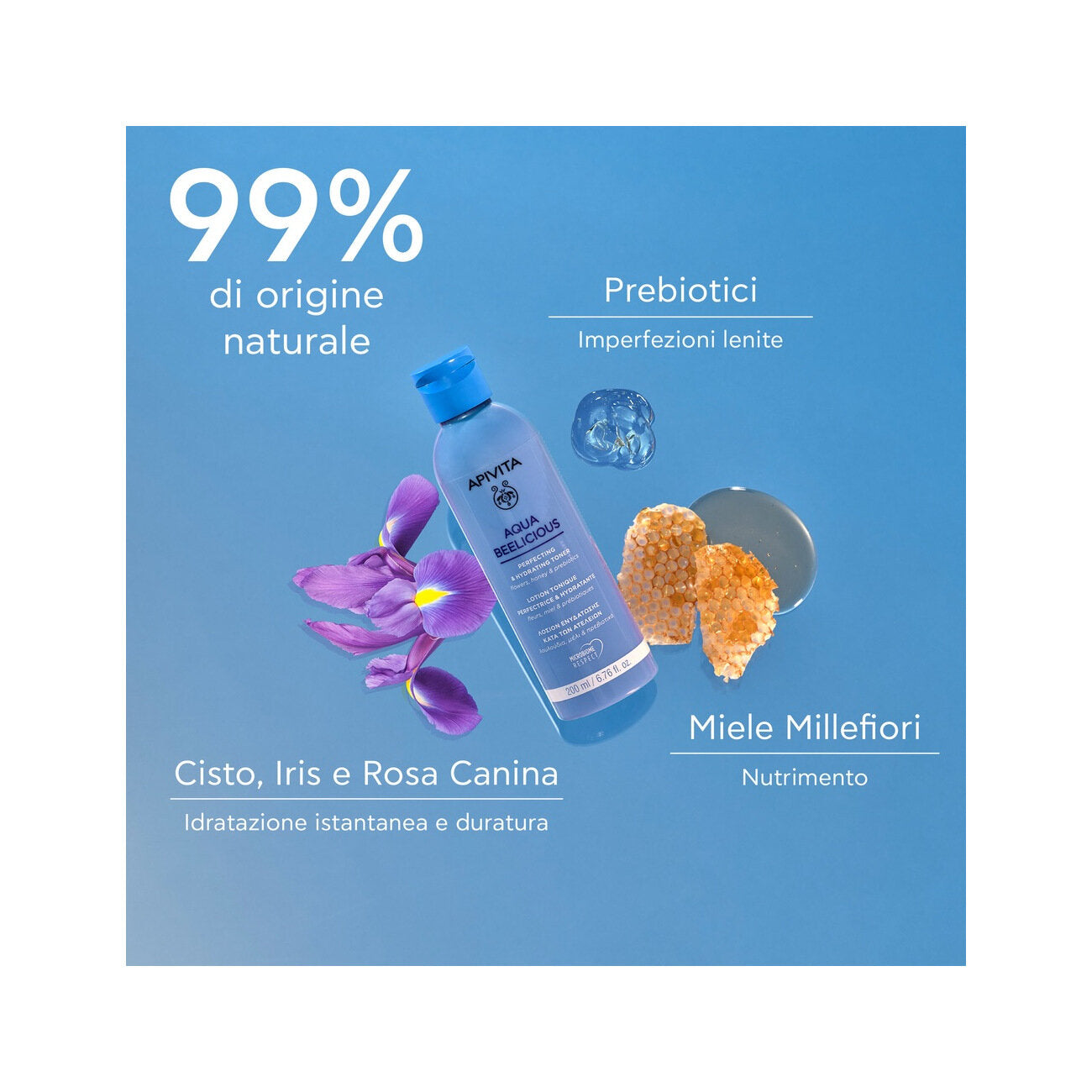 Apivita Aqua Beelicious Tonico Perfezionatore & Idratante 200ml-3