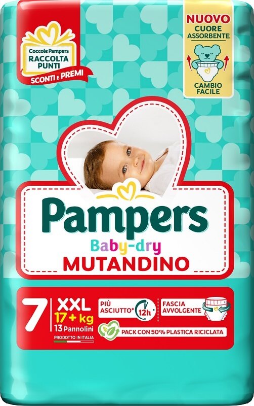Pampers Babydry Mutandino Taglia 7 XXL (17+ Kg) 13 Pezzi-1
