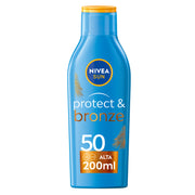 Nivea Sun Latte Solare Protect & Bronze Fp50 200ml Crema Solare 50 Per Un'abbronzatura Dorata-9