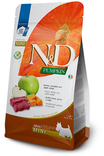 Farmina N&D Pumpkin Cibo Secco Cervo Zucca E Mela Per Cani Adulti Sacco 2kg-1