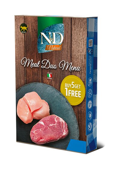 Farmina N&D Meat Duo Menu Per Gatti 6 Lattine-1