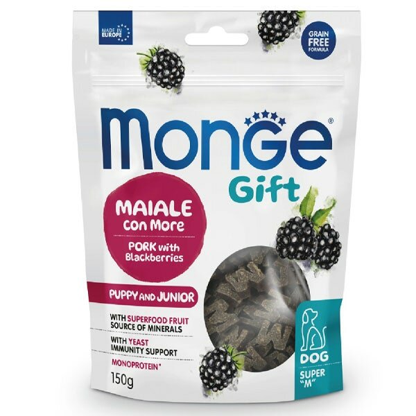 Monge Snack Super M Accrescimento Per Cani Puppy/Junior Maiale Con More 150g-2