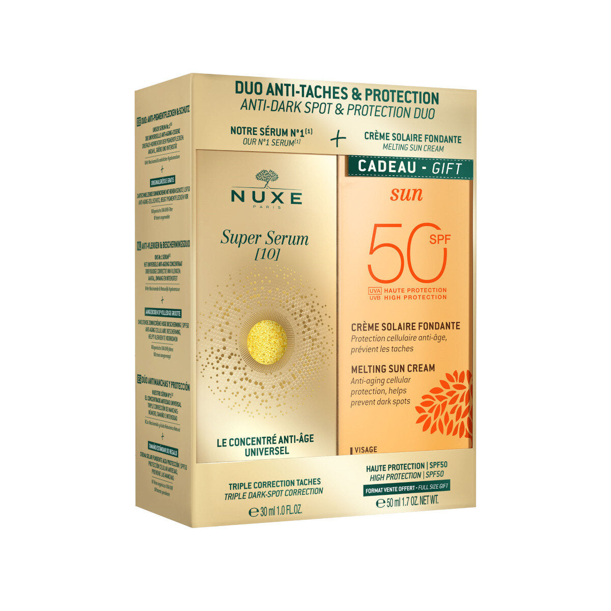 Nuxe Cofanetto Super Serum [10] Siero Anti-Macchia 30ml + Nuxe Sun Crema Solare Viso SPF50 50ml-3